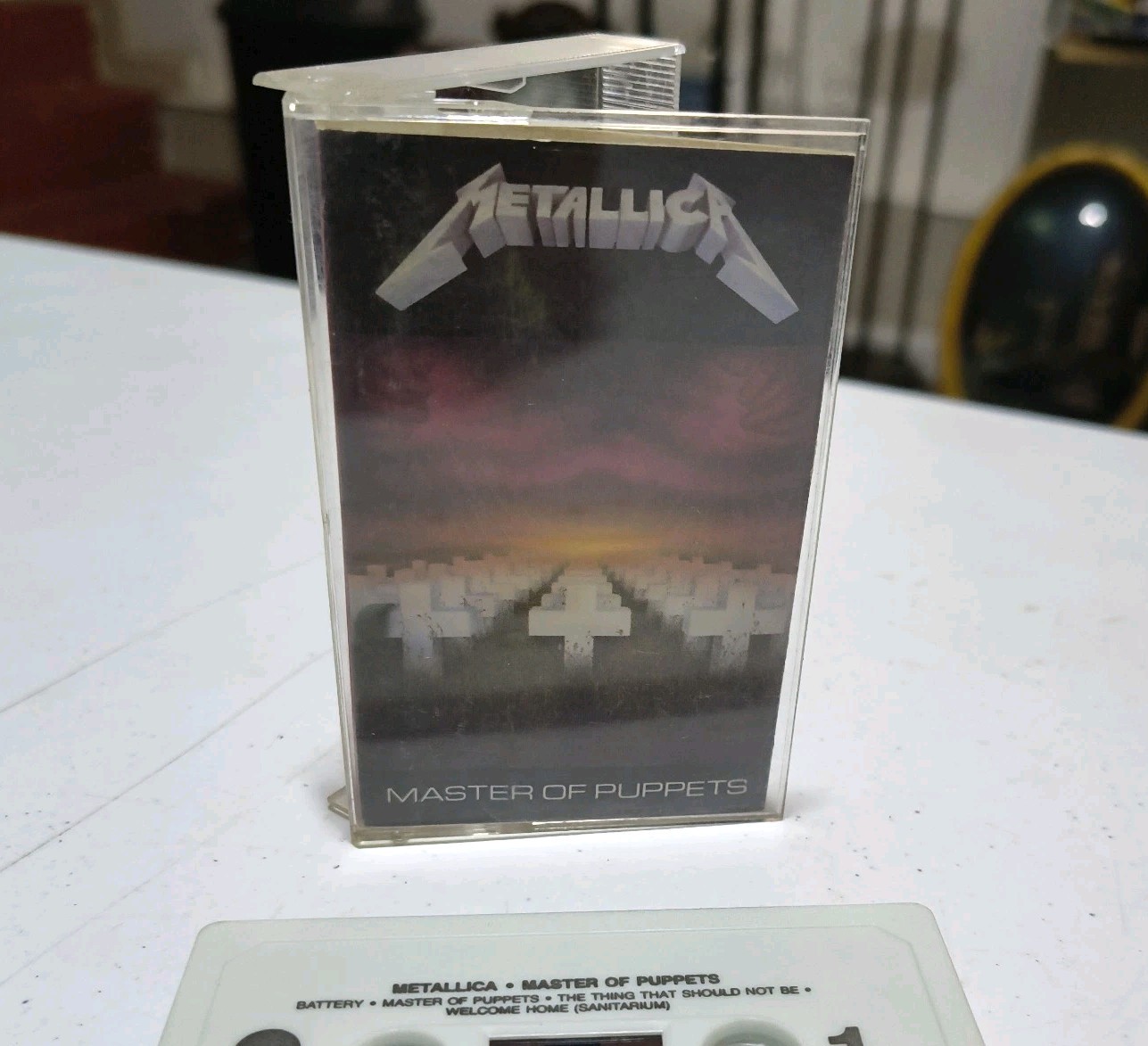 Vintage Metallica Master Of Puppets Cassette Tape 1986 Elektra Records 960439-4 