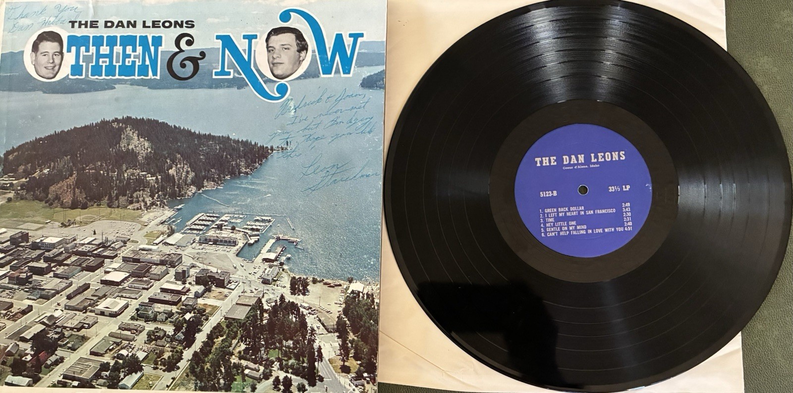 RARE 60s LP-Then & NOW-The Dan &Leon’s/signed