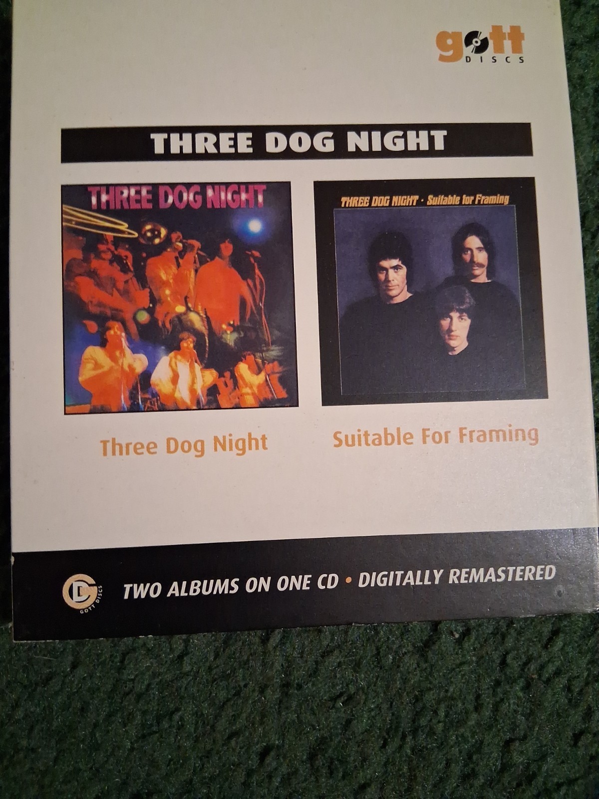 Three Dog Night 2 albums on 1 CD.  Three Dog Night/Suitable For Framing Import