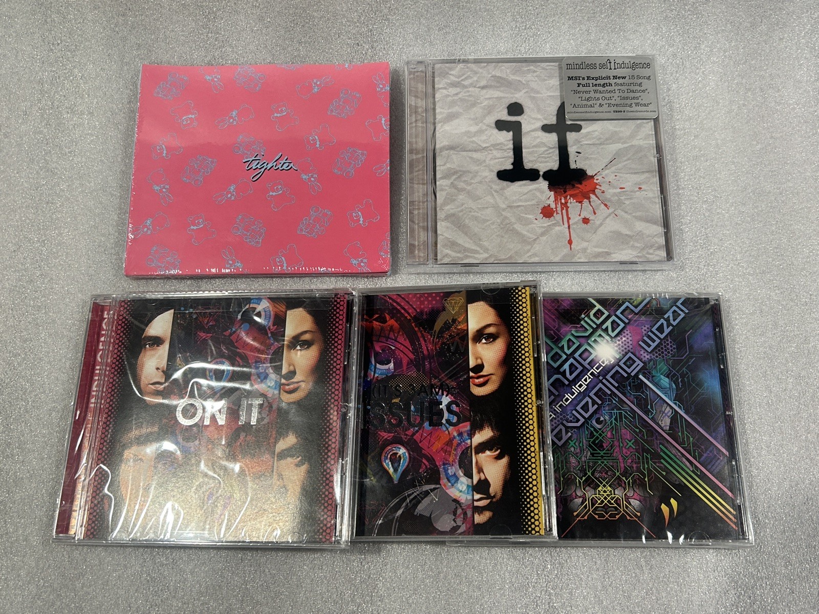 Mindless Self Indulgence 5 CD Lot NEW NOS Sealed Tighter / IF / 3AM / On It /MDC