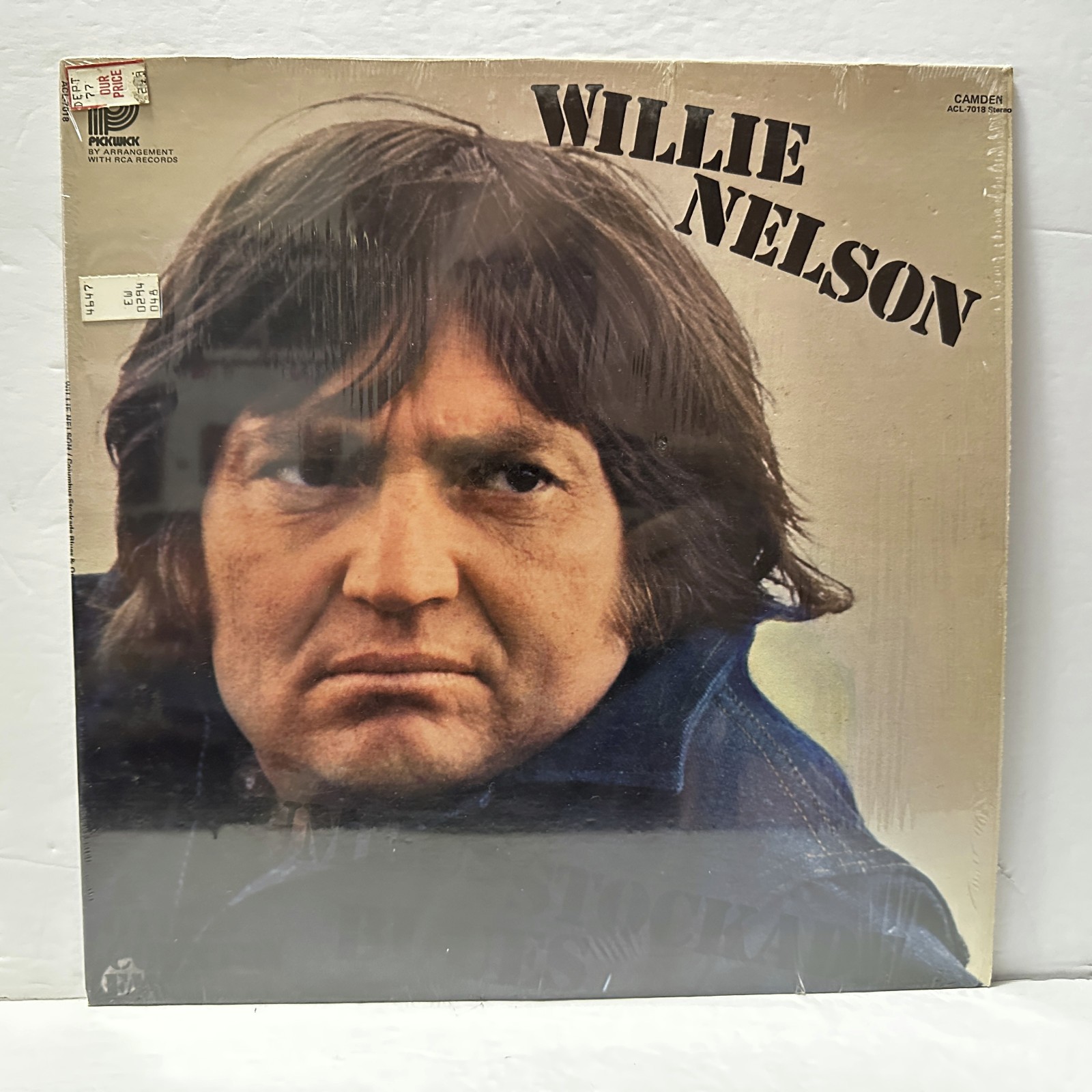 Vinyl Willie Nelson LP Self Titled Shrink 1978 NM/NM
