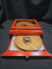 Vintage Mr. Christmas Holiday Symphonium Music Box w/ 16 Discs Christmas READ picture