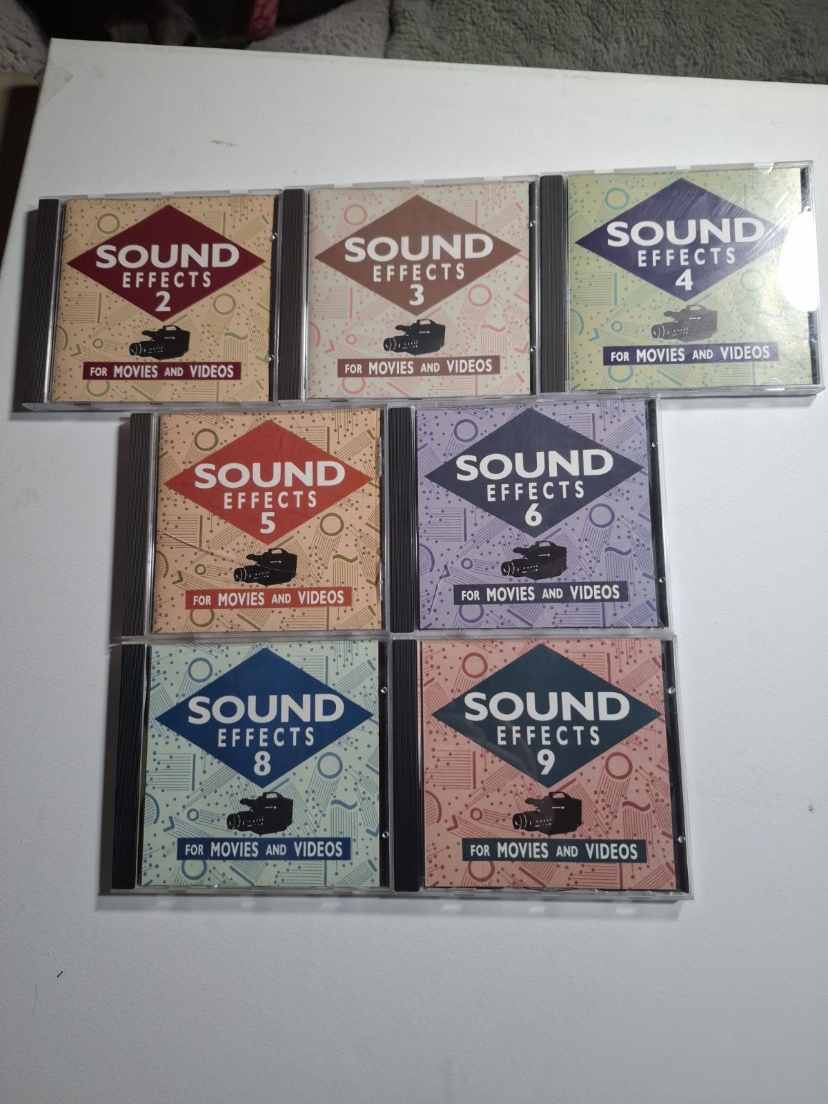Vintage 90s Sound Effects For Movies and Videos CD Lot Vols 2 3 4 5 6 8 9 Point