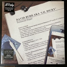 Lil Dicky Professional Rapper Presale Exclusive Blue Colored Vinyl 2XLP X1000 picture