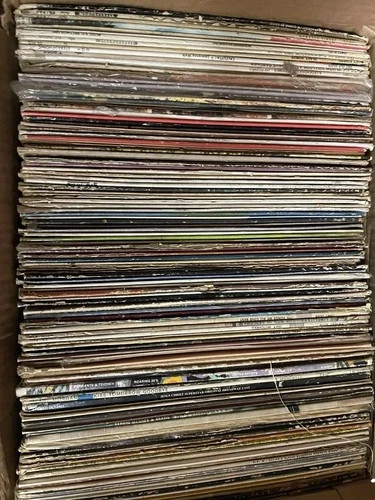 100 plus  Vintage Vinyl Records Mixed Artists LP Lot Clean Records