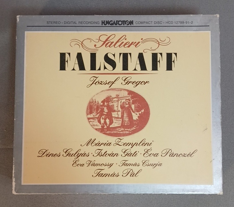 Salieri: Falstaff Hungaroton, Jozsef Gregor, Tamas Pal 3CD 1985 Vintage Opera