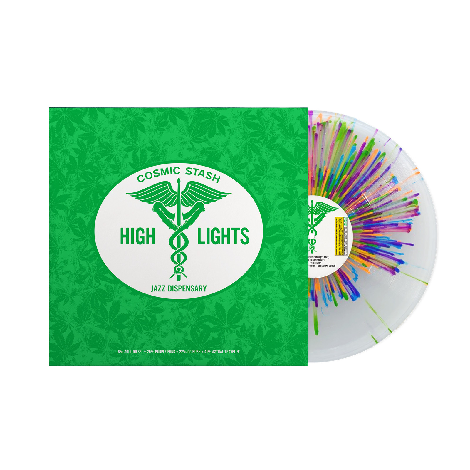 Cosmic Stash: High Lights - V/A Four Colour Splatter Vinyl LP (New)