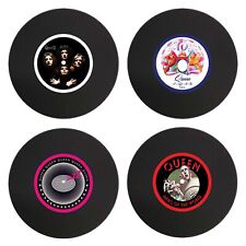 Queen Set of 4 Silicone LP Record Coasters picture