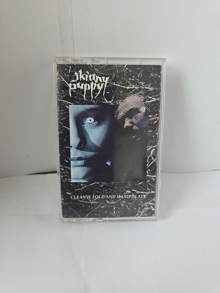 Vintage 1987 SKINNY PUPPY Album CLEANSE FOLD AND MANIPULATE Cassette TAPE LP