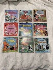 Lot of 9 Vintage Disney See Hear Read Record and Book W/ Records picture