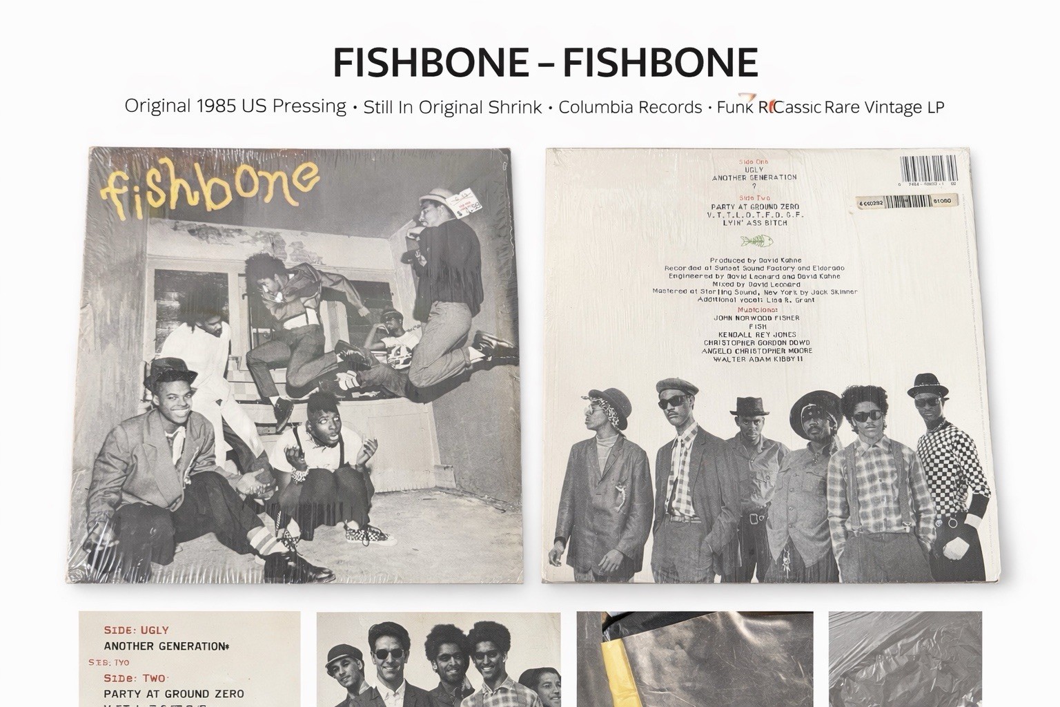Fishbone LP 1985 Original US Press Vinyl In Shrink Funk Rock Rare