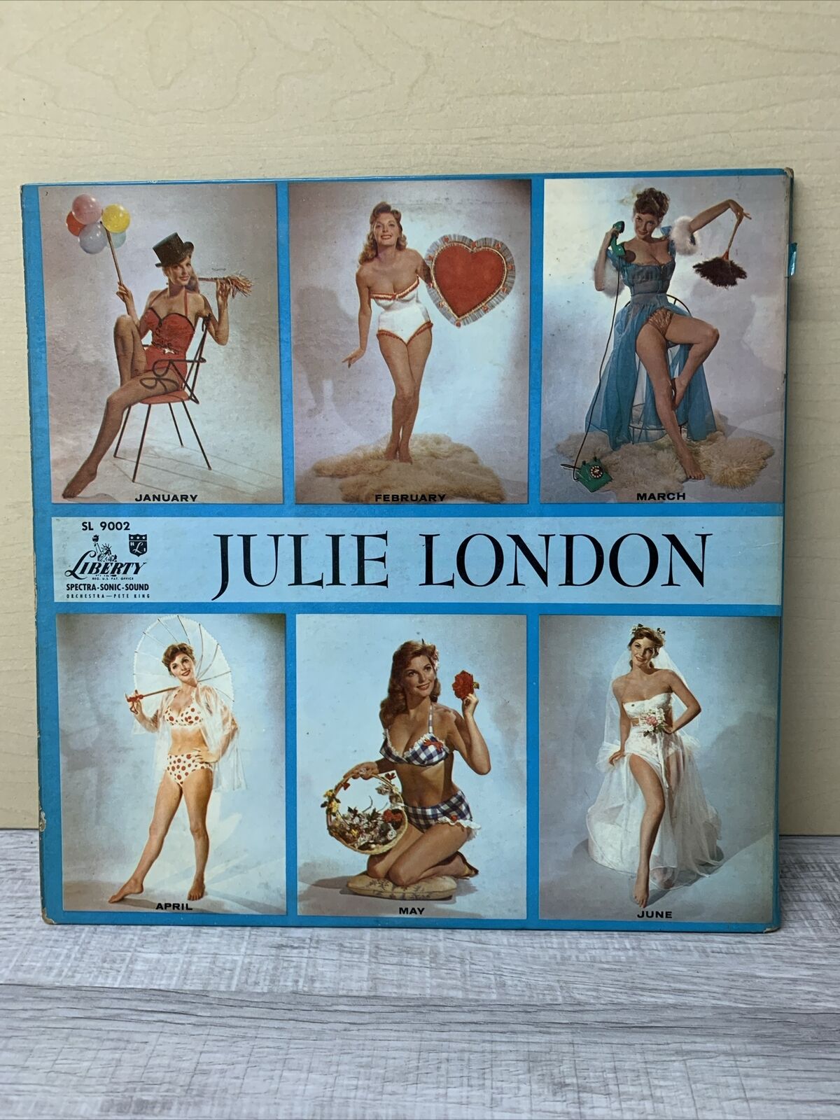 JULIE LONDON CALENDAR GIRL LP LIBERTY SL 9002 Vinyl A15