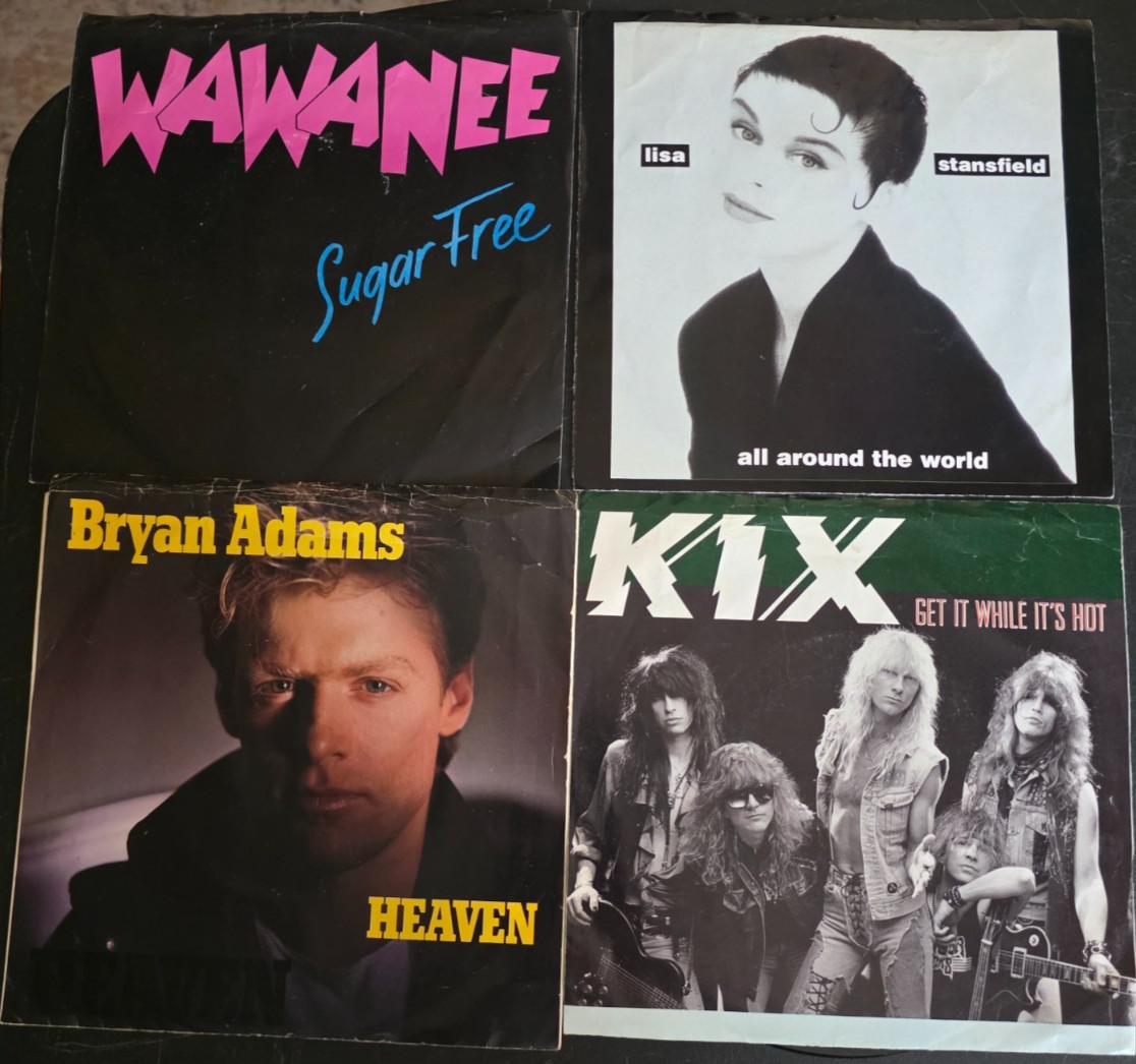 BIN Lot of 15 80s Pop/Rock Common 45s / 7