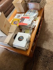HUGE lot of 45  vinyl records lot, from 1952- 1970's-475 included picture