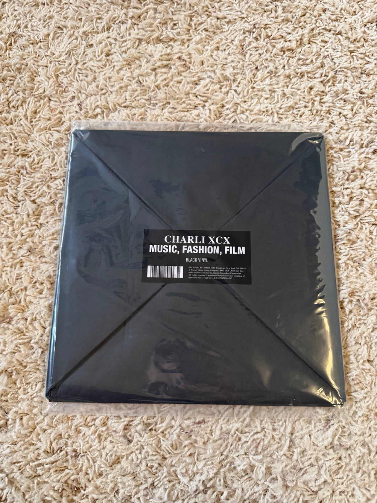 RARE Charli XCX Music, Fashion, Film - Film Variant Black Vinyl LP #/1000