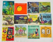 Disney Record & Book Set Vinyl Haunted Mansion Headless Horseman Witches picture