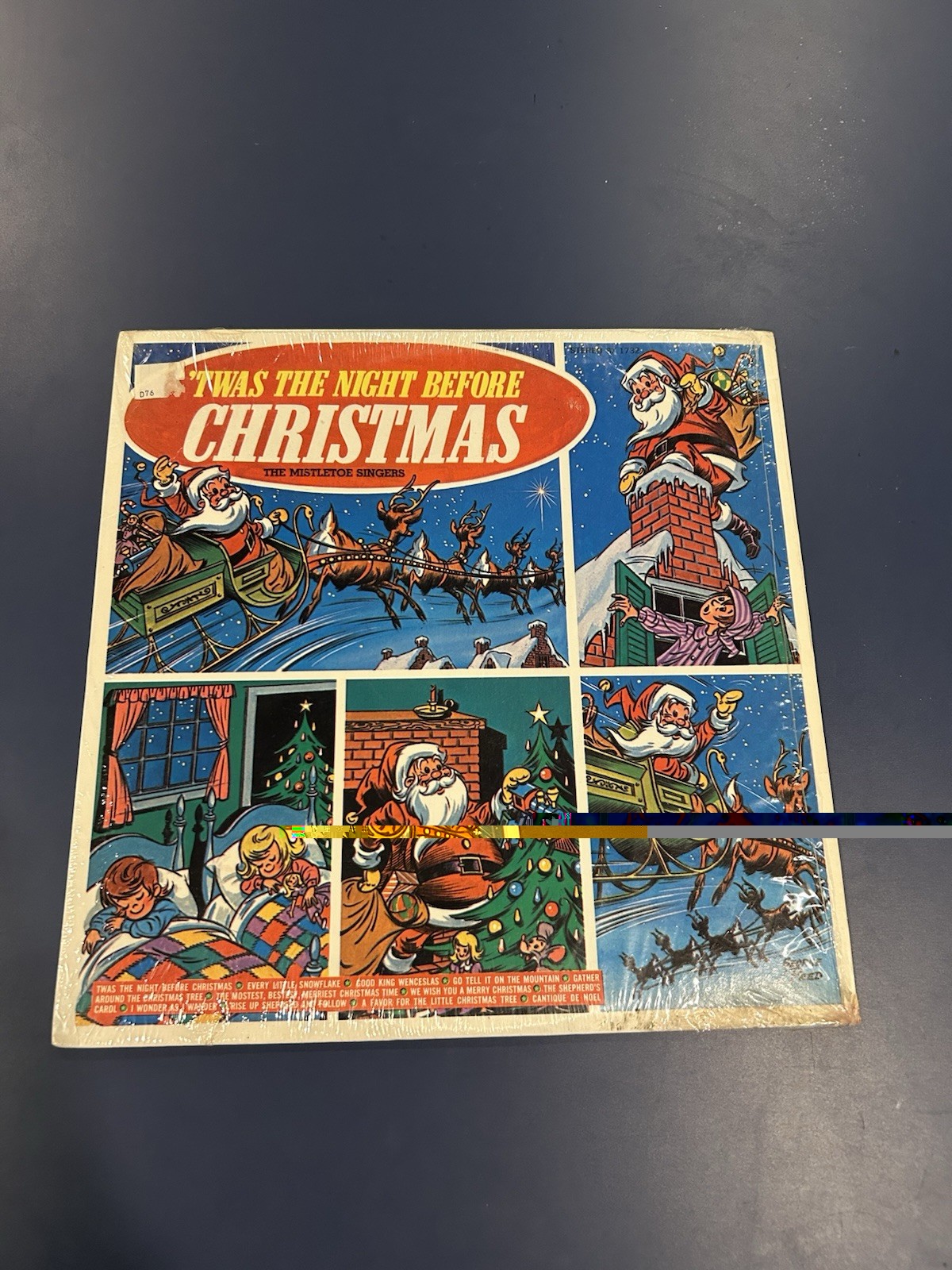 Twas The Night Before Christmas Mistletoe Singers LP SX 1732 Vinyl Record VG +