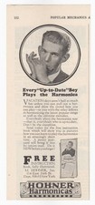 Hohner Harmonicas Every Boy Plays The Harmonica New York Vintage Print Ad 1928 picture