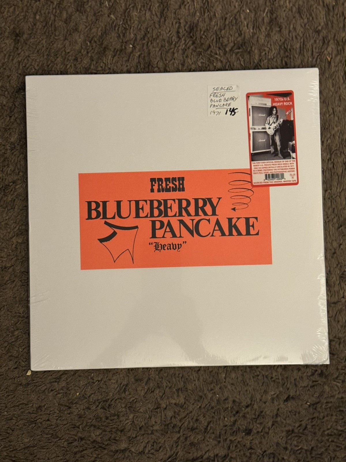 FRESH BLUEBERRY PANCAKE HEAVY VINYL LP 2022 REISSUE 1971 PSYCHEDELIC MASTERPIECE