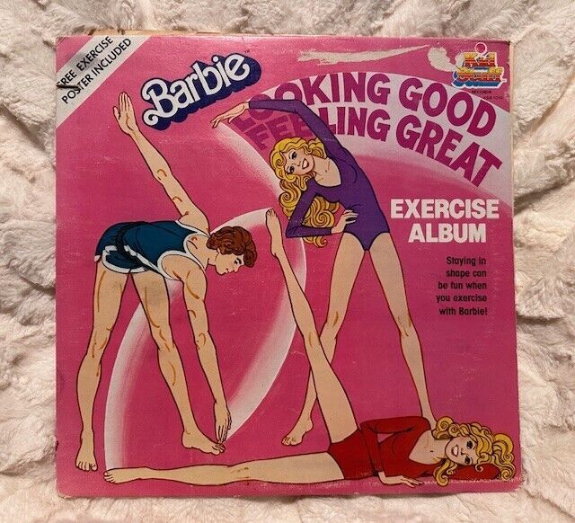 Barbie Exercise Album Looking Good Feeling Great 1982 LP Vinyl Record Kid Stuff