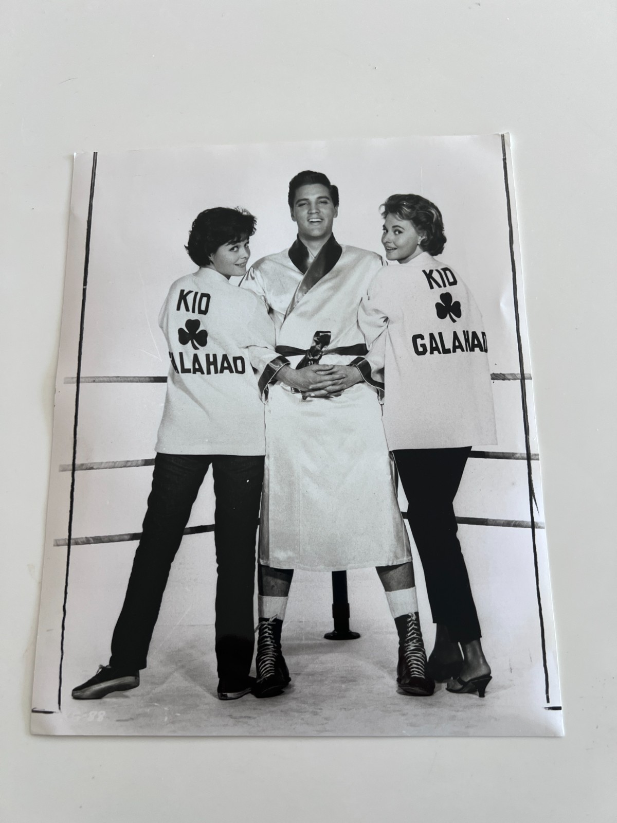 Elvis Presley Kid Galahad 1962 Joan Blackman Lola Albright Vintage Press Photo