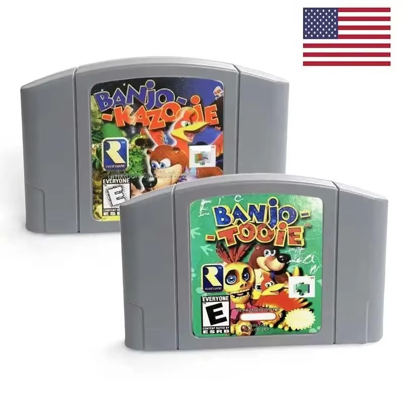 BANJO-TOOIE KAZOOIE Games Cartridge For Nintendo 64 Console US Fast Shipping