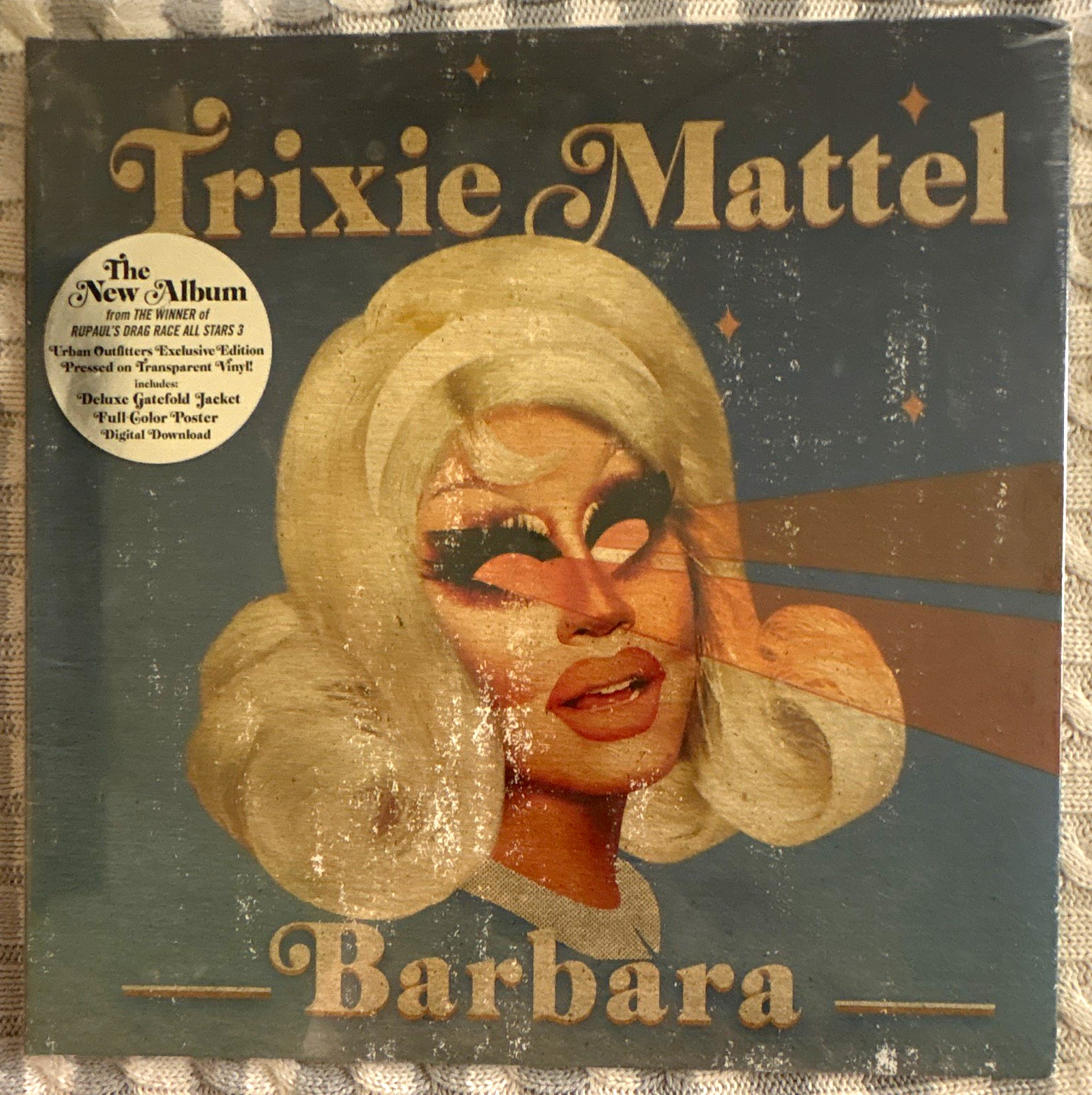 NEW SEALED Trixie Mattel Barbara Yellow Colored Vinyl LP Record Hype Sticke