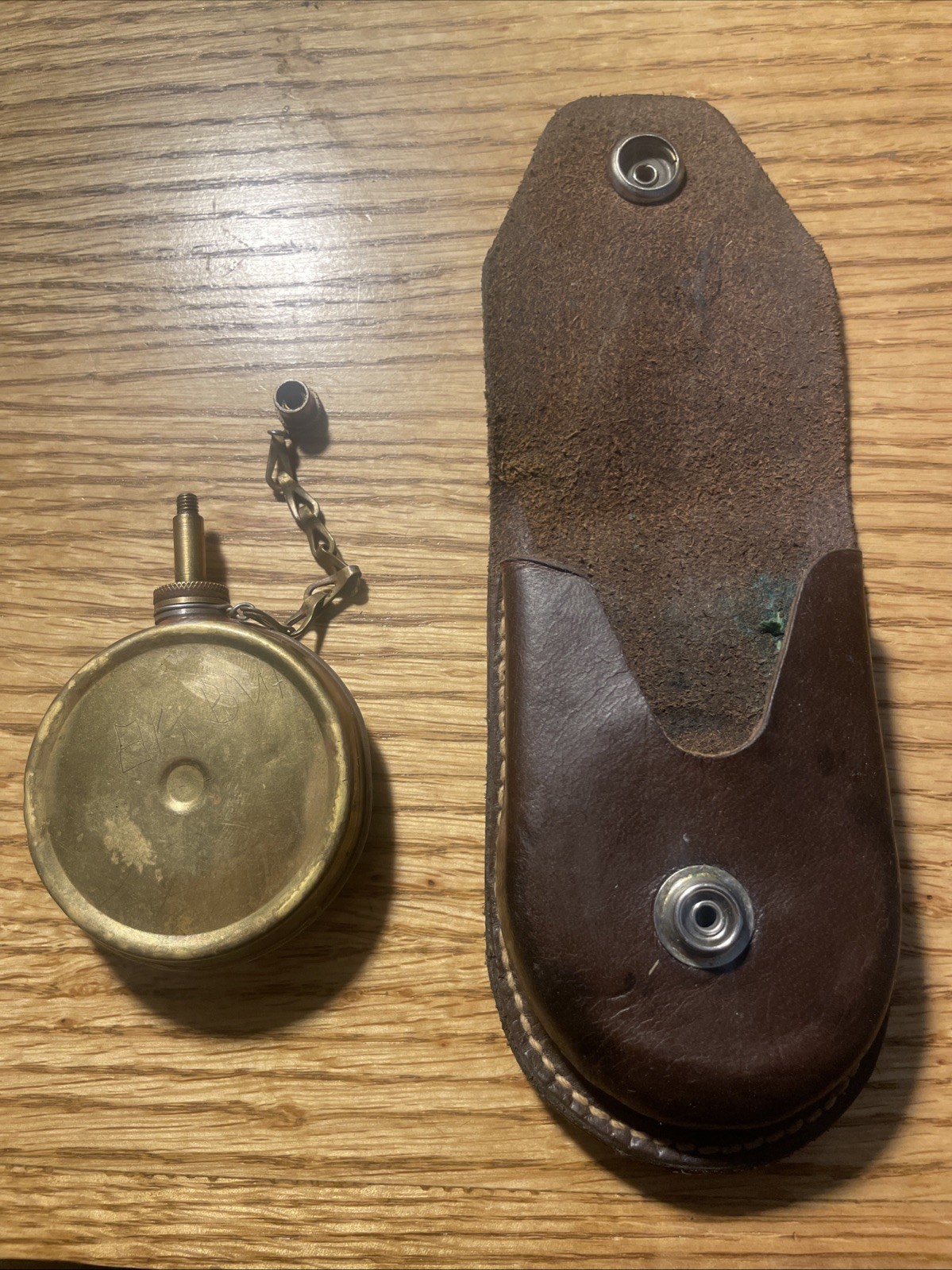 Vintage Yugo Banjo Brass Oiler with pouch for SKS, Mauser,