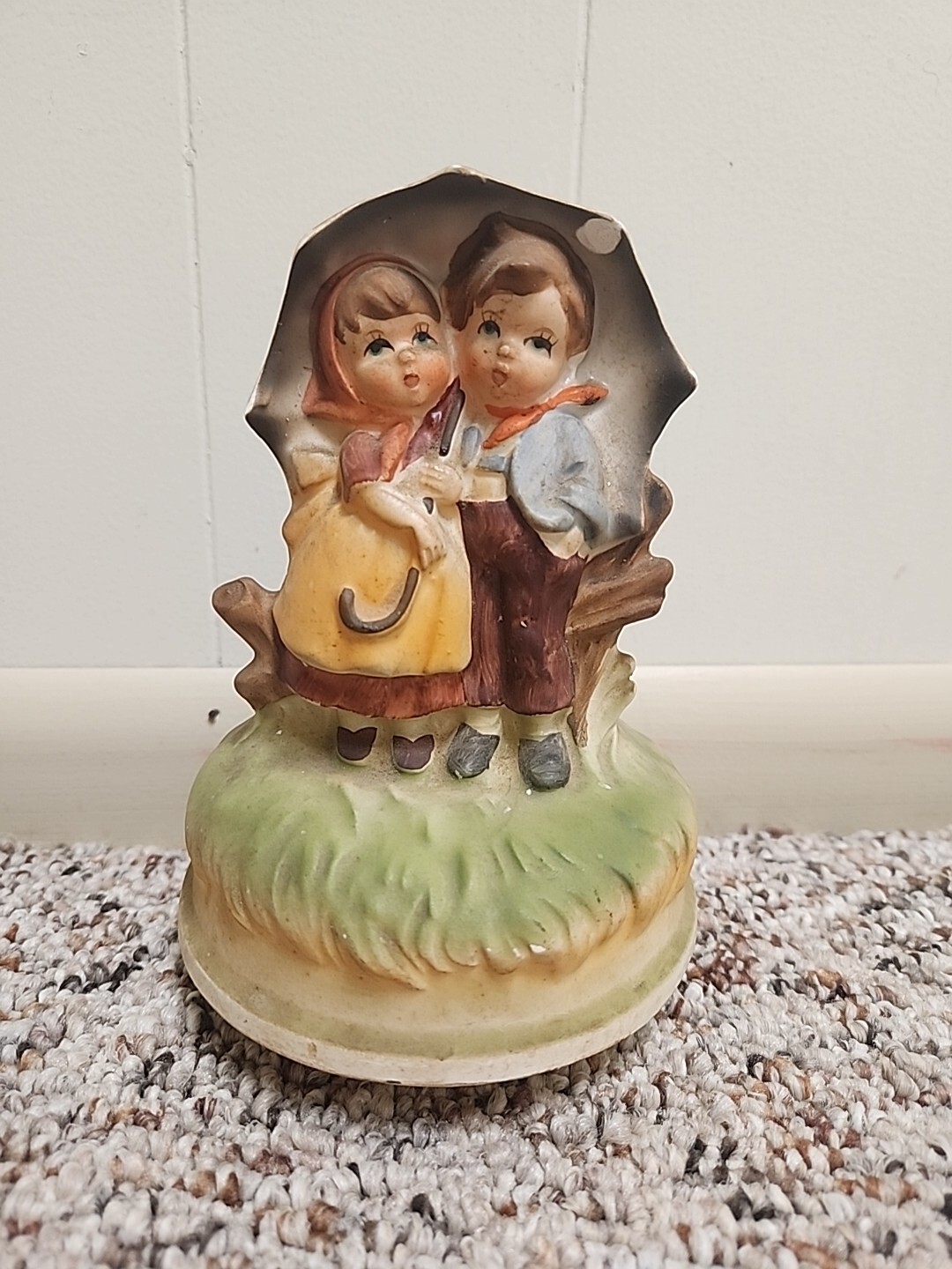 Chadwick Miller Sankyo Music Box Rotating Rain Drops Keep Falling Vintage EUC