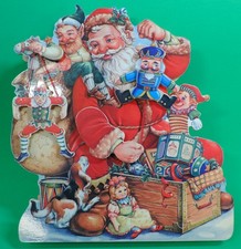 Vintage  CHRISTMAS MUSIC & MOVEMENT (ANIMATED) WOOD Decoration picture