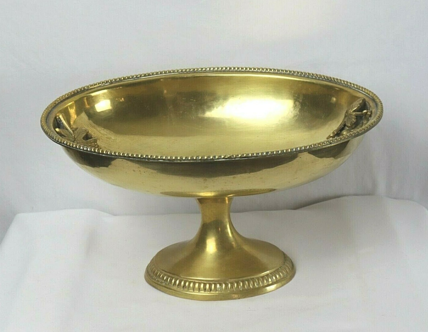 Antique Pedestal Gold Bowl