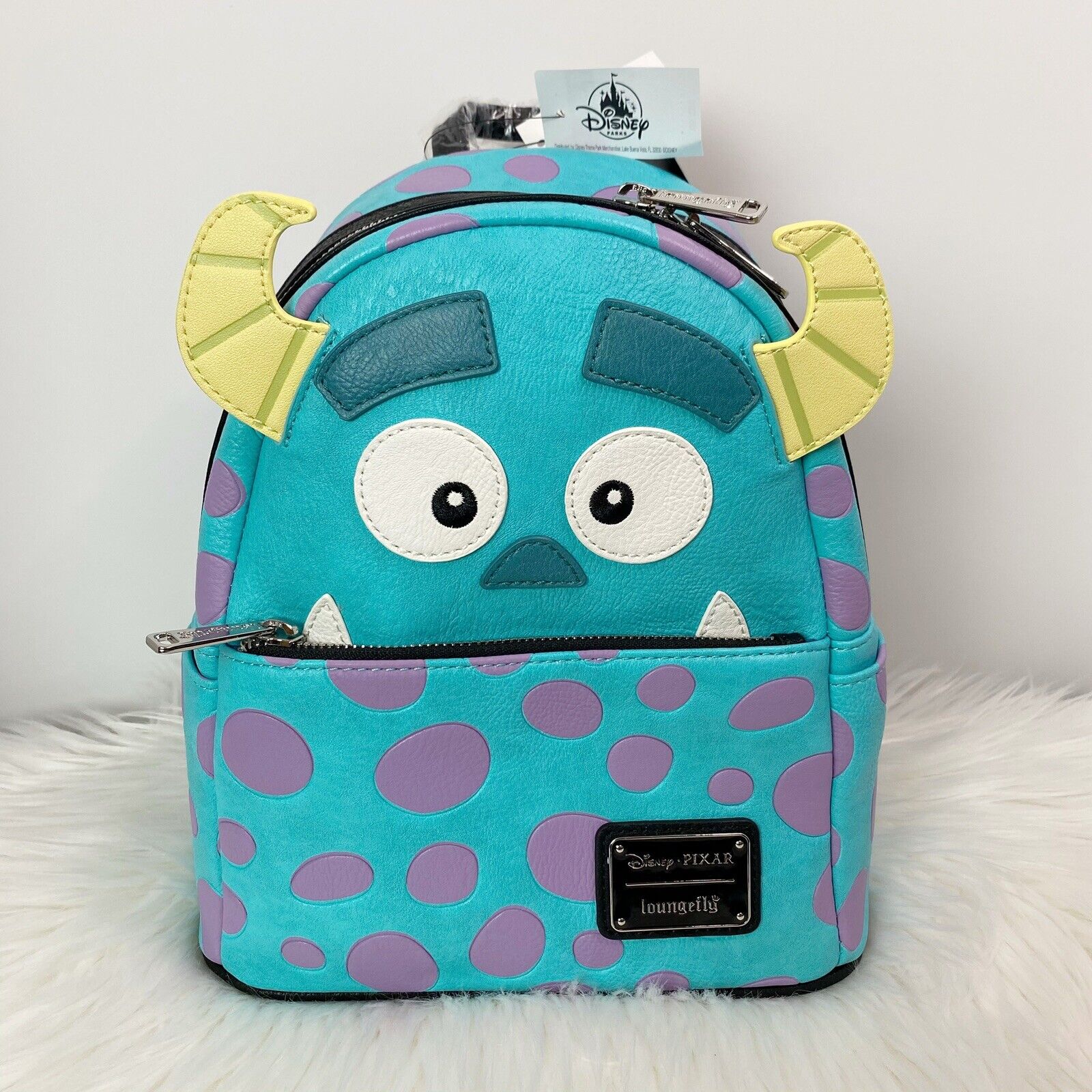 Disney Parks Pixar Monsters Inc Sully Mini Backpack By Loungefly