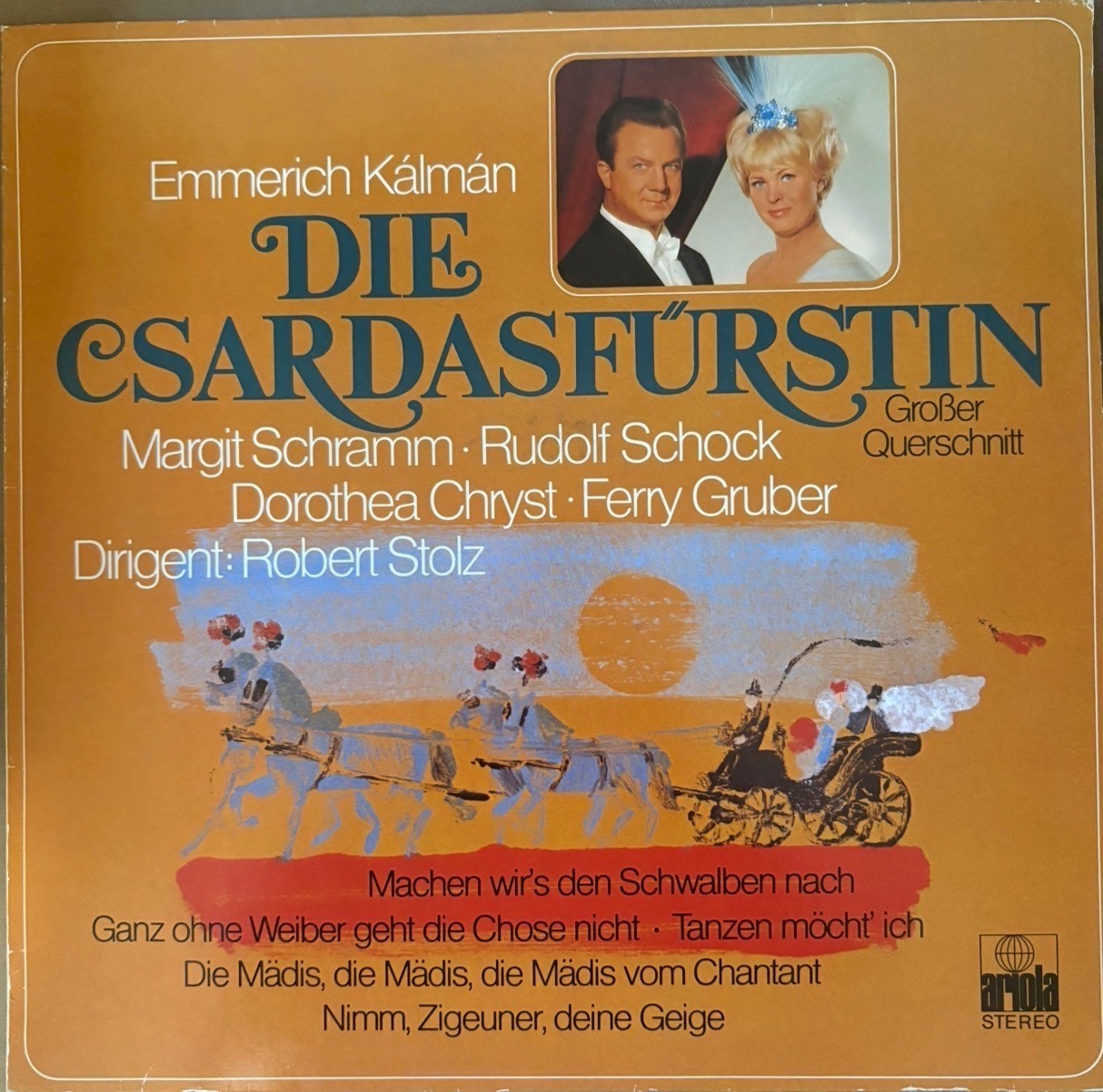 Emmerich Kálmán Die Csárdásfürstin Vinyl LP Operetta Ariola Stereo 89 875 IE