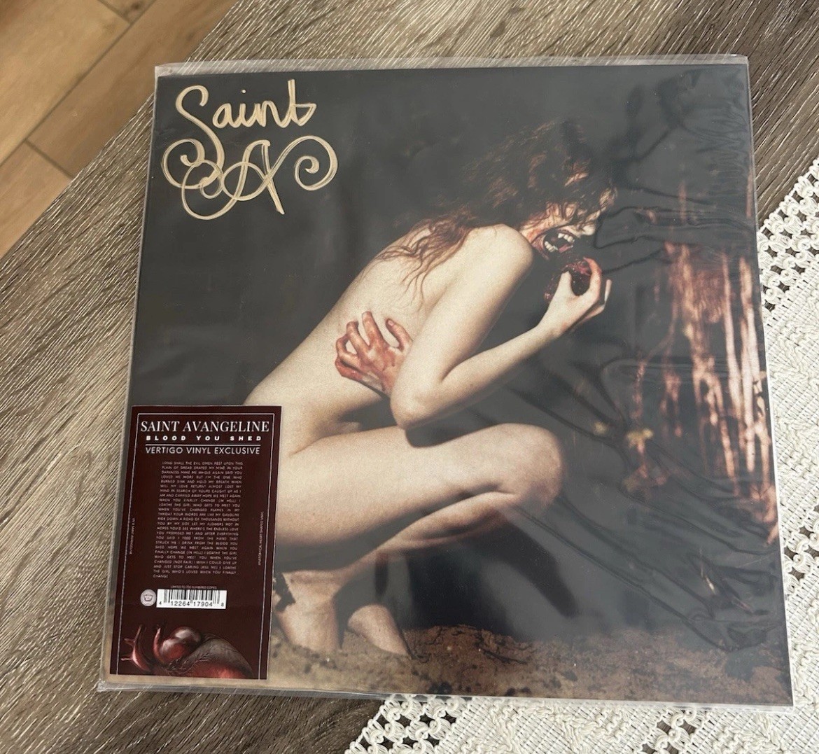 SIGNED Saint Avangeline - Blood You Shed / Dante Heart Shaped Vinyl
