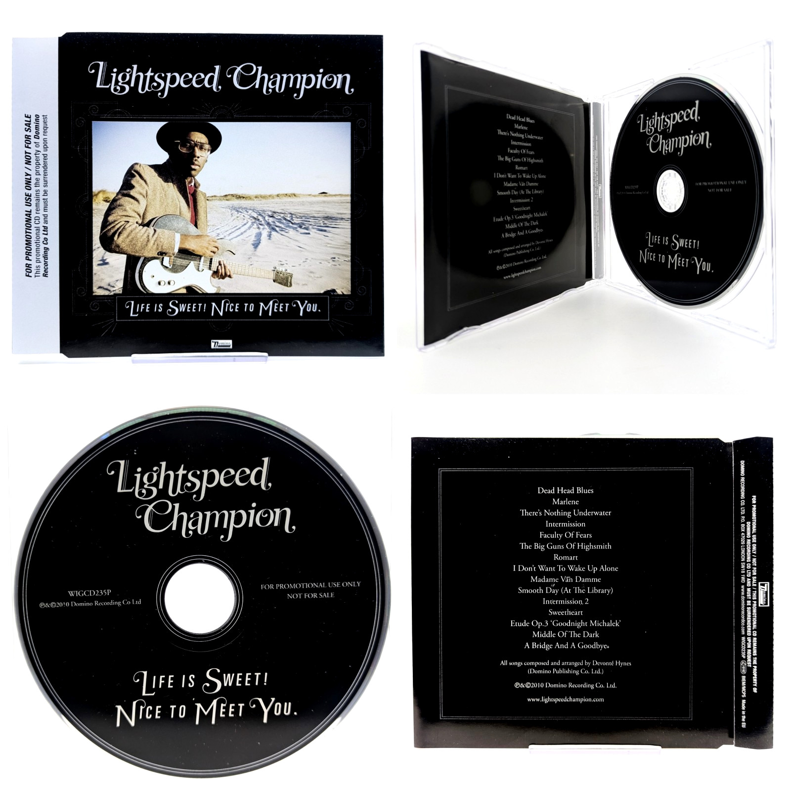 Lightspeed Champion Dev Hynes Life is Sweet 2010 CD Rare UK Promo Mint Condition