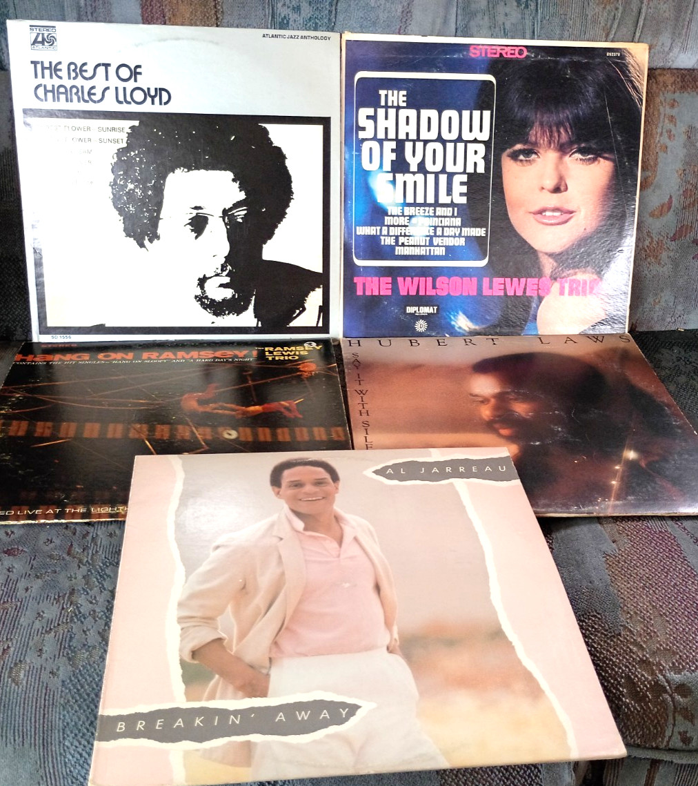 JAZZ LOT #6, 5 LPS, LEWIS, LAWS, LLOYD, JARREAU