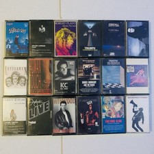Vintage Classic Rock Cassette Tape Lot of 18 - Genesis Springsteen Triumph Cher picture