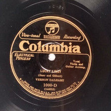 Vernon Dalhart – Lucky Lindy/Lindbergh (The Eagle Of The U. S. A.) 1927 Columbia picture
