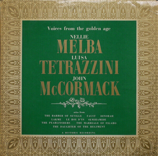 Nellie Melba - Voices From The Golden Age - Used Vinyl Record - J1142z