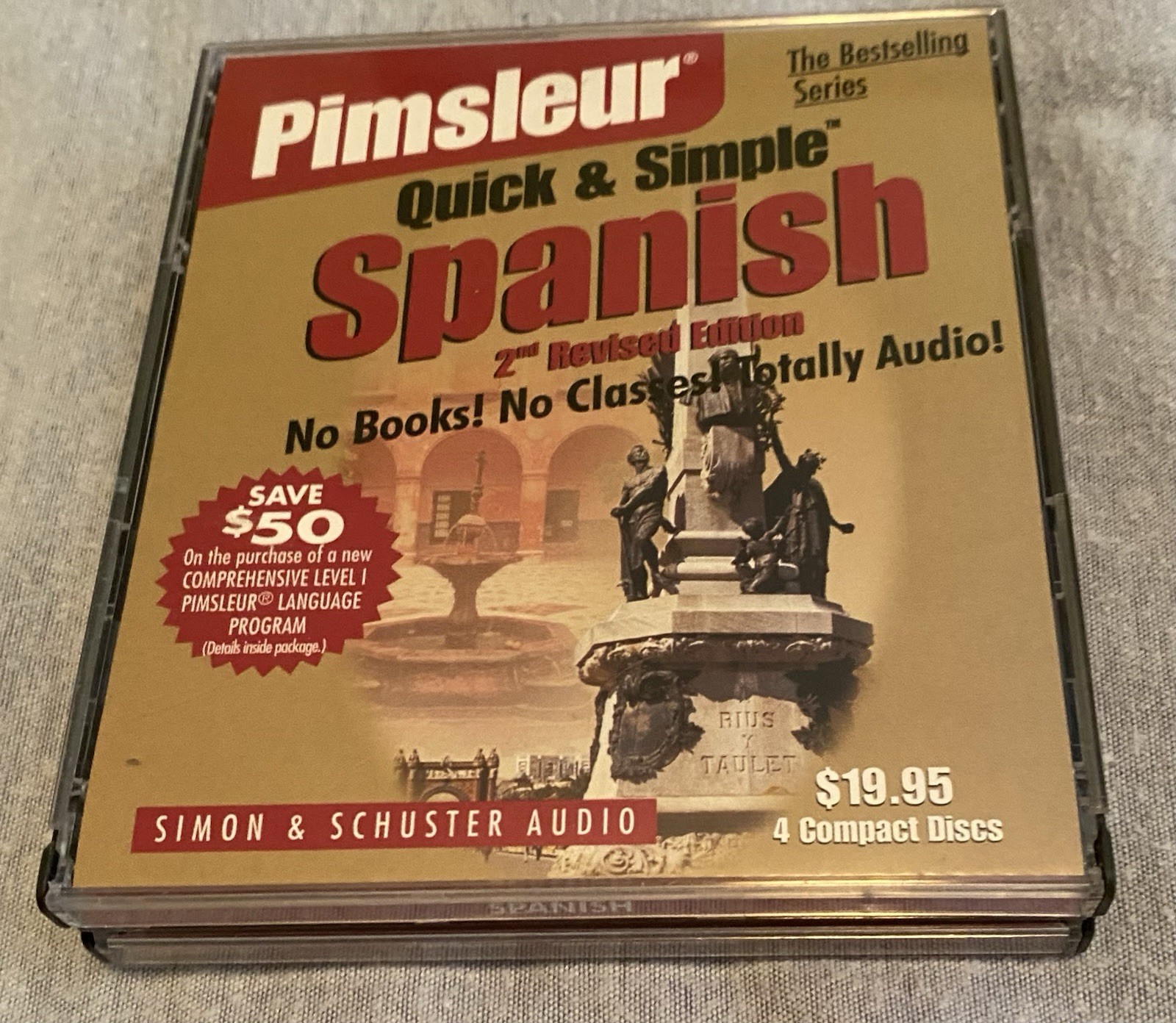 Pimsleur Quick & Simple Spanish 2nd Revised Edition EXCELLENT Condition 4 CD Set