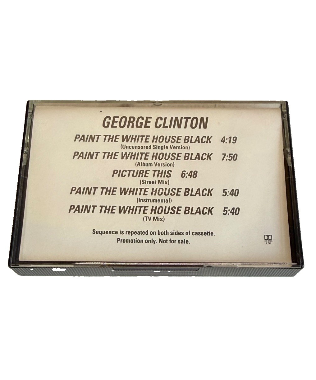 George Clinton Paint The White House Black Promo Cassette PRO-C-6449 1993 Rare