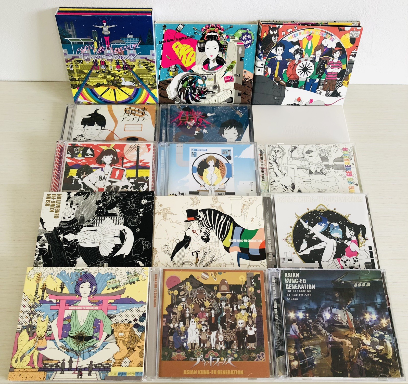 Asian Kung-Fu Generation CD Wonder Future Home Town Sian set of 15 CDs