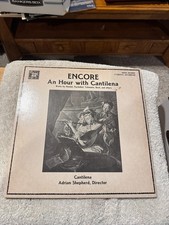 Encore - An Hour with Cantilena LP - GOOD CONDITION picture