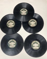 Vintage Lot of 5 Antique Diamond Vinyl Records Chicago, IL 1901-1909 USA picture