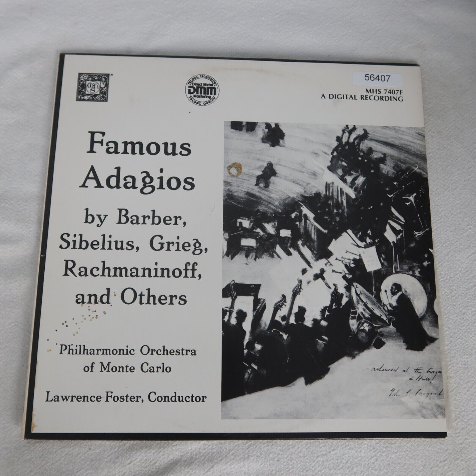 Lawrence Foster Famous Adagios LP Vinyl Record Album