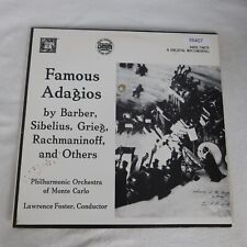 Lawrence Foster Famous Adagios LP Vinyl Record Album picture