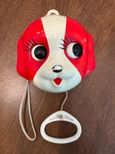 Sankyo Japan Pull String Dog Vintage Moving Eyes Works Plays Music picture