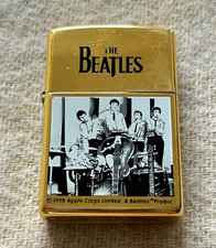 Zippo The Beatles Brass Lighter Vintage 1997 Rare Unstruck H XIII No Box picture