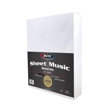 NEW (100 CT) BCW Sheet Music Backing Boards picture