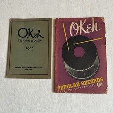 Antique Vintage OKeh Records Catalogs 1922 & 41 Lot Louis Armstrong Basie 78 RPM picture